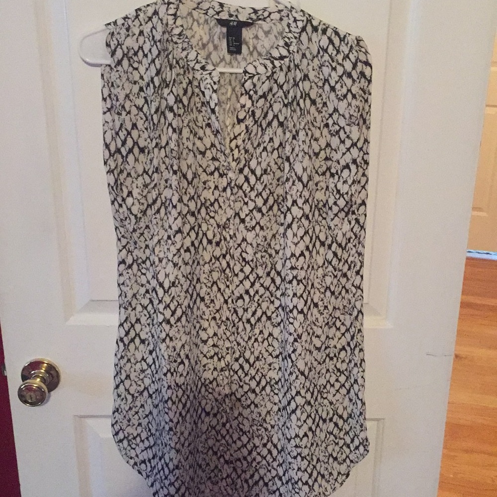 White and black dress